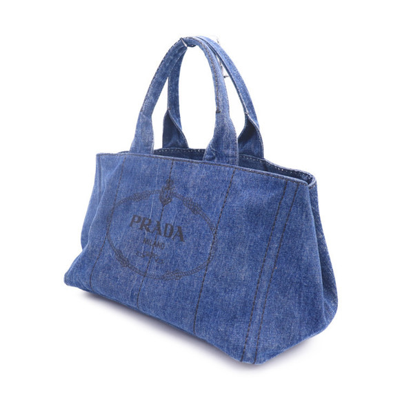 Prada Kanapa Blue Denim Bag - Picture 1 of 9